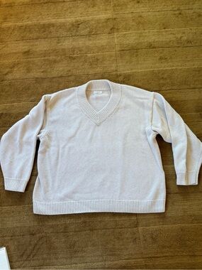 James Street Co Cream Sloane V Sweater